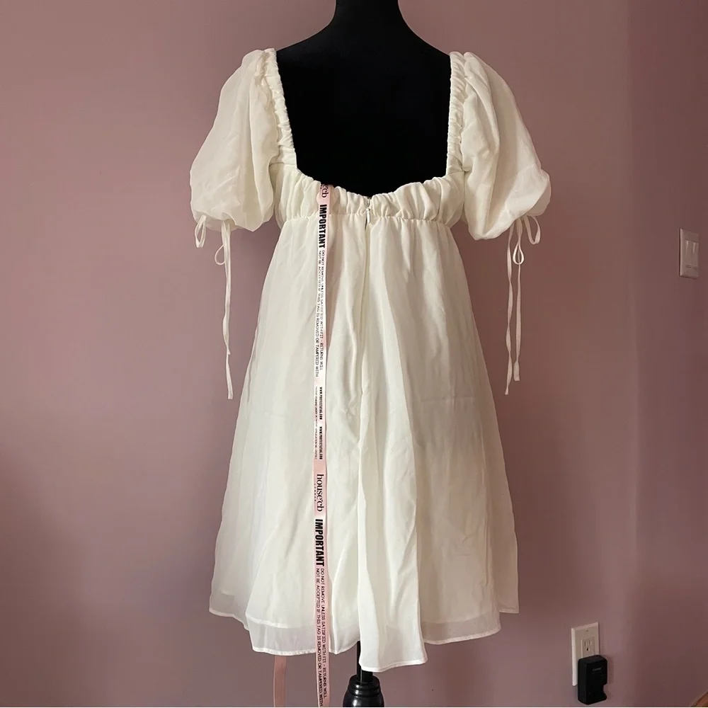 NEW! House of CB- Princess Ivory Georgette Mini Dress Size Small PLUS CUP - Picture 8 of 12